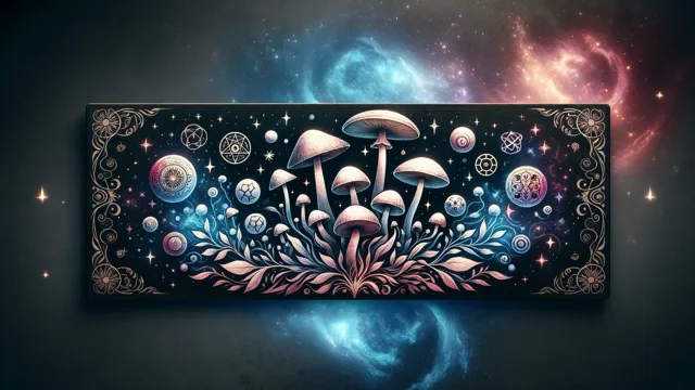 Original cosmic mushroom illustration